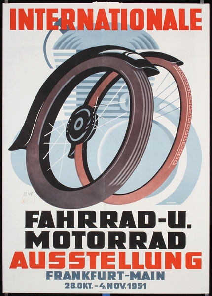 Internationale Fahrrad- u. Motorrad Ausstellung by J. K. Schmidt, 1951