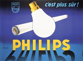 Philips - cest plus sur! by P. Muckens, ca. 1960