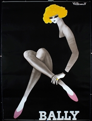 Bally (Pink Shoes) by Bernhard Villemot, 1982