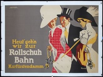 Rollschuh Bahn by Fritz Rumpf, ca. 1910