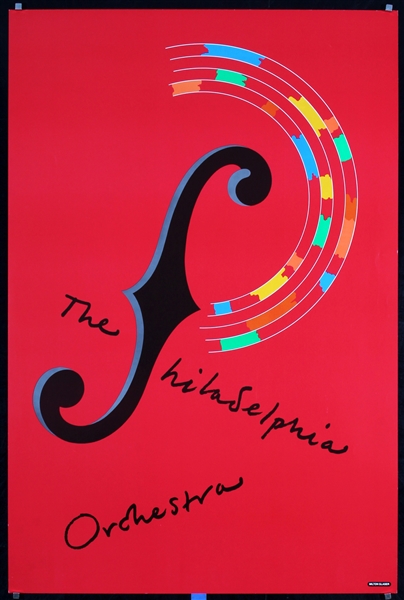 The Philadelphia Orchestra by Milton Glaser, ca. 1980