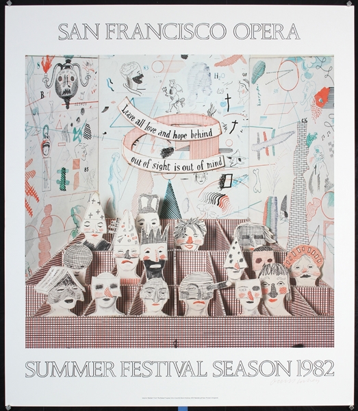 San Francisco Opera (Signed by the Artist) by David Hockney, 1982