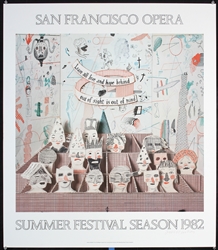 San Francisco Opera (Signed by the Artist) by David Hockney, 1982