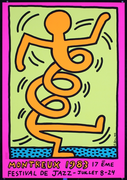 Montreux - Festival de Jazz by Keith Haring, 1983