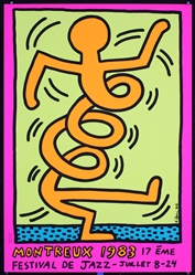 Montreux - Festival de Jazz by Keith Haring, 1983