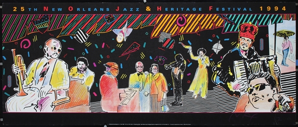 25th New Orleans Jazz & Heritage Festival by Peter Max, 1994