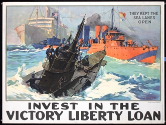 They kept the sea lanes open - Victory Liberty Loan by L.A. Shafer, 1919