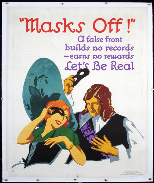 Masks Off by Frank Beatty, 1929