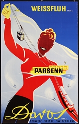 Parsenn - Davos by Martin Peikert, 1955