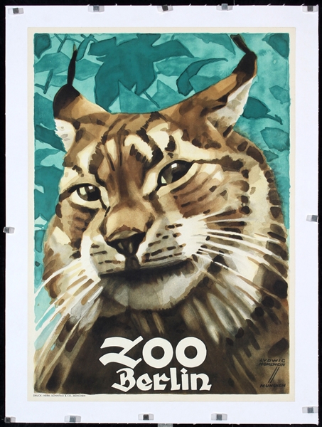 Zoo Berlin by Ludwig Hohlwein, ca. 1935