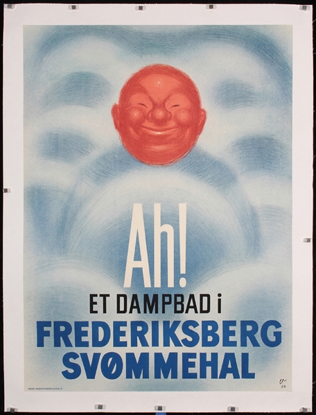 Ah! Et Dampbad i Frederiksberg Svommehal by Arne Ungermann, 1936