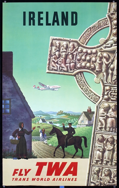 TWA - Ireland by S. Greco, ca. 1950