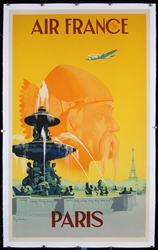 Air France - Paris by Vincent Guerra, 1951