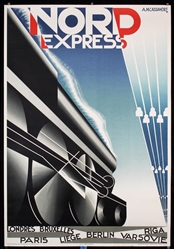 Nord Express (1980 Edition) by Cassandre (Adolphe Mouron),, 1980