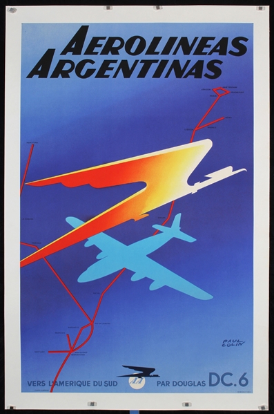 Aerolineas Argentinas by Paul Colin, ca. 1950