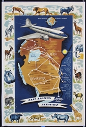 East African Airways by Peter Jay, ca. 1950