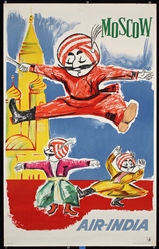 Air India - Moscow by J.B. Cowasji, ca. 1960