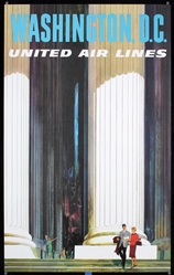 United Air Lines - Washington, D.C. by Anonymous - USA, ca. 1960