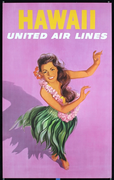 United Air Lines - Hawaii by Anonymous - USA, ca. 1960