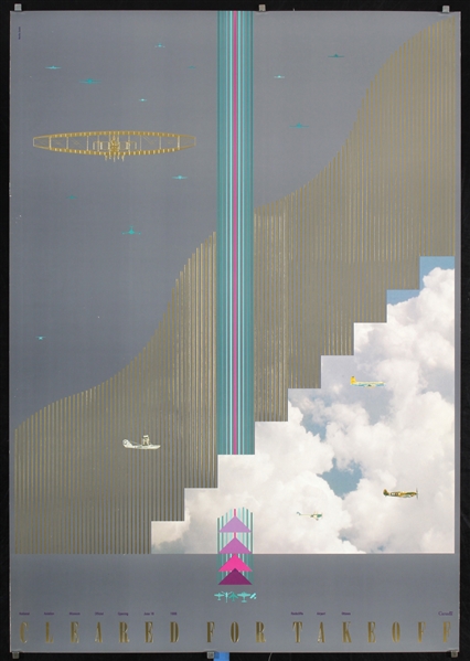 Cleared for Takeoff - Aviation Museum Ottawa (2 Posters) by Neville Smith, 1988