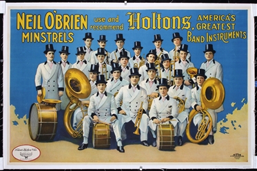 Neil OBrien Minstrels - Holtons Band Instruments by Anonymous, ca. 1890