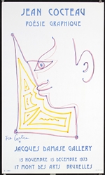 Poesie Graphique - Jacques Damase Gallery by Jean Cocteau, 1973