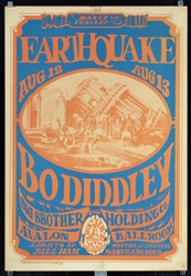 Earthquake - Bo Diddley by Stanley Mouse & Alton Kelley, 1967