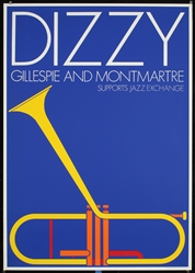 Dizzy Gillespie and Montmartre by Per Arnoldi, 1985