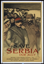 Save Serbia by Theophile-Alexandre Steinlen, 1916
