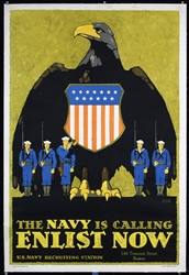 The Navy is calling - Enlist Now by L.N. Britton, ca. 1917