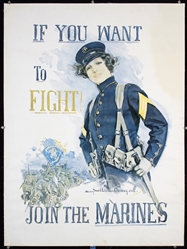 If you want to fight! Join the Marines by Howard Chandler Christy, 1915