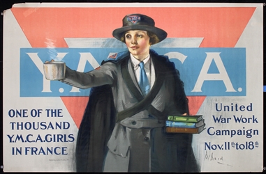 YMCA - One of the thousand YMCA Girls in France by Neysa McMein, 1918