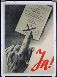 Ja (Wahlzettel - Adolf Hitler) by Anonymous, 1938