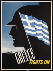 Greece fights on by Edward McKnight Kauffer, 1942