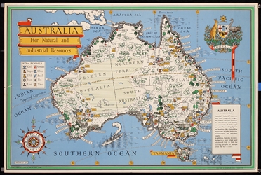 Australia - Her Natural and Industrial Resources by Leslie MacDonald Gill, 1942