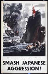 Smash Japanese Aggression (Sinking Ships) by Anonymous, ca. 1943