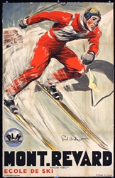 Mont-Revard - Ecole De Ski by Paul Ordner, ca. 1935