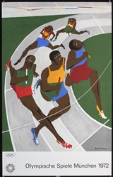 Olympische Spiele München by Jacob Lawrence, 1972