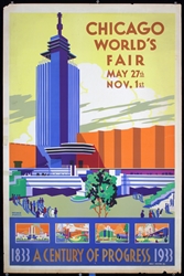 Chicago World´s Fair (Hall of Science) by Weimar Pursell, 1933