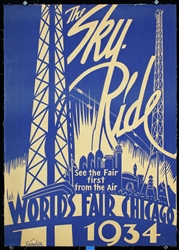 World´s Fair Chicago - The Sky Ride by Sandor, 1934
