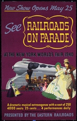 Railroads on Parade - New York Worlds Fair by Major Pelten, 1940