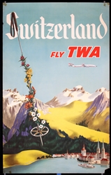 TWA - Switzerland by Anonymous, ca. 1955