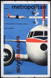 Swissair - Metropolitan - Convair by Kurt Wirth, 1956