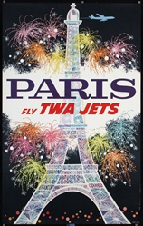 TWA - Paris by David Klein, ca. 1960