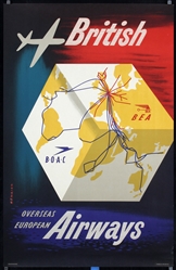 British Airways - BOAC - BEA by Frederic  Henrion, 1949