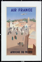 Air France - Afrique du Nord by Jean Even, 1950