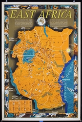 East Africa (Map Poster) by Leo Vernon, 1947