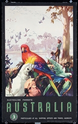 Australian Parrots - Australia by James Northfield, ca. 1936