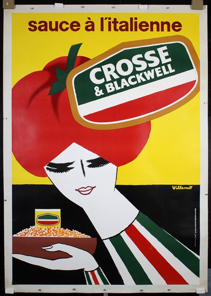 Crosse & Blackwell - sauce a litalienne (Large Version) by Bernhard Villemot, ca. 1980