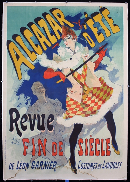 Alcazar d´Ete - Revue Fin de Siecle by Jules Cheret, 1890